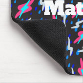 Abstrakt Retro Blitz Custom Quadratisch Mauspultau Mousepad (Ecke)