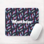 Abstrakt Retro Blitz Custom Quadratisch Mauspultau Mousepad (Mit Mouse)