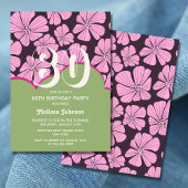 Abstrakt Retro Chamomile floral Green Geburtstag Einladung