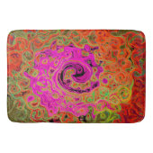 Abstrakt Retro Liquid Swirl Badematte (Vorderseite)