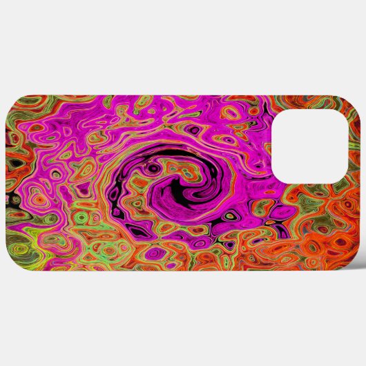 Abstrakt Retro Liquid Swirl Case-Mate iPhone Hülle (Rückseite (Horizontal))