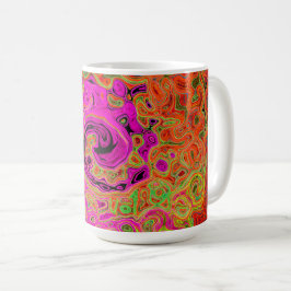 Abstrakt Retro Liquid Swirl Kaffeetasse