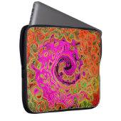 Abstrakt Retro Liquid Swirl Laptopschutzhülle (Vorne Rechts)