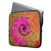 Abstrakt Retro Liquid Swirl Laptopschutzhülle (Vorderseite Links)