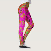 Abstrakt Retro Liquid Swirl Leggings (Rechts)