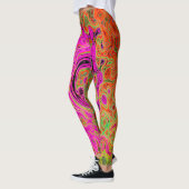 Abstrakt Retro Liquid Swirl Leggings (Links)