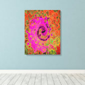 Abstrakt Retro Liquid Swirl Leinwanddruck (Insitu (Holzboden))