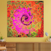 Abstrakt Retro Liquid Swirl Leinwanddruck (Insitu (Wohnzimmer))