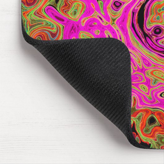 Abstrakt Retro Liquid Swirl Mousepad (Ecke)