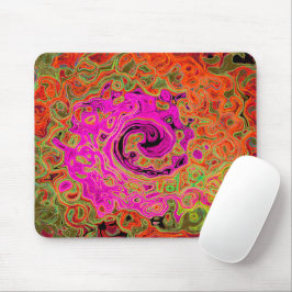 Abstrakt Retro Liquid Swirl Mousepad