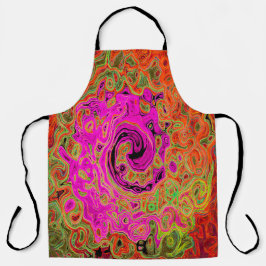 Abstrakt Retro Liquid Swirl Schürze