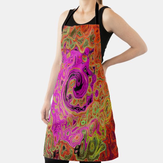 Abstrakt Retro Liquid Swirl Schürze (InSitu)