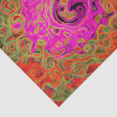 Abstrakt Retro Liquid Swirl Seidenpapier (Detail)