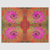 Abstrakt Retro Liquid Swirl Seidenpapier (Vorderseite)