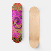 Abstrakt Retro Liquid Swirl Skateboard (Vorderseite)