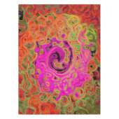 Abstrakt Retro Liquid Swirl Tischdecke (Vorderseite)