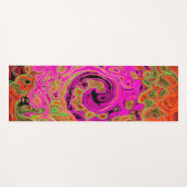 Abstrakt Retro Liquid Swirl Yogamatte (Vorderseite (Horizontal))