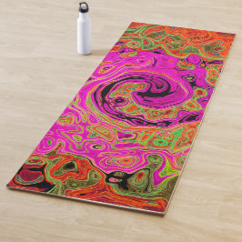 Abstrakt Retro Liquid Swirl Yogamatte
