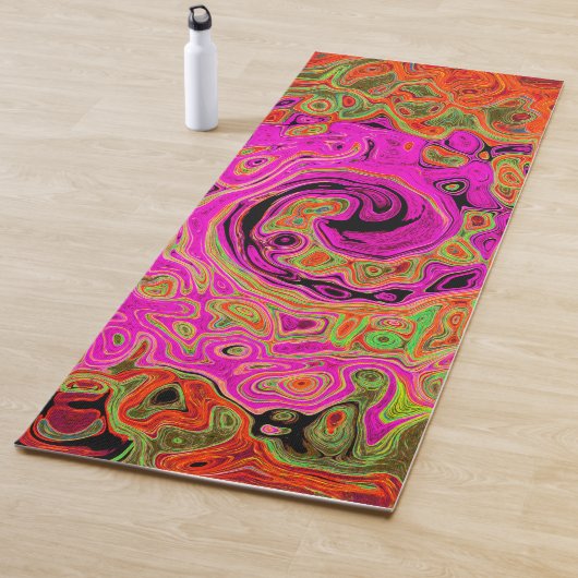 Abstrakt Retro Liquid Swirl Yogamatte (Beispiel)