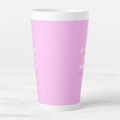 Abstrakt Retro Weihnachten Rosa Feiertag Dekoratio Milchtasse (Vorderseite)