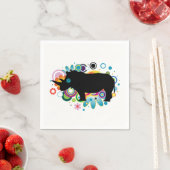Abstrakt Rhino Paper Napkins Serviette (Beispiel)