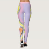 Abstrakt River Funky Leggings (Rückseite)