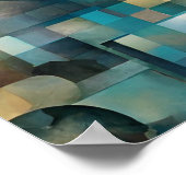 Abstrakt-Romantisches Herzpostposter Poster (Ecke)