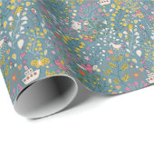 Abstrakt romantisches Muster mit Cartoon Geschenkpapier (Rolleneckpunkt)