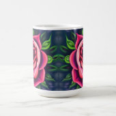 Abstrakt Romantisches Rosenblühen Kaffeetasse (Mittel)