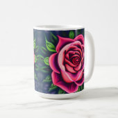 Abstrakt Romantisches Rosenblühen Kaffeetasse (VorderseiteRechts)