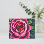 Abstrakt Romantisches Rosenblühen Postkarte (Stehend Vorderseite)