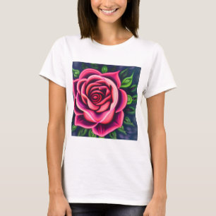 Abstrakt Romantisches Rosenblühen T-Shirt