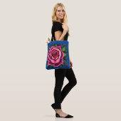 Abstrakt Romantisches Rosenblühen Tasche (Am Model)