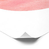 Abstrakt rosa Aquarellzusammensetzung Poster (Ecke)