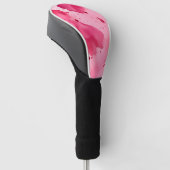 Abstrakt Rosa auf Rosa Golf Headcover (angewinkelt)