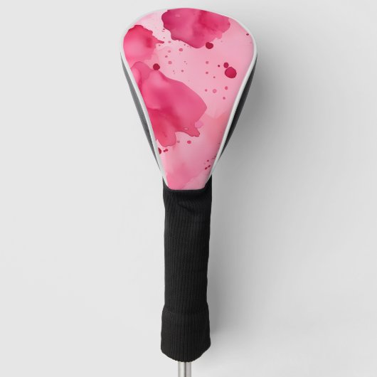 Abstrakt Rosa auf Rosa Golf Headcover (Vorderseite)