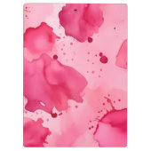 Abstrakt Rosa auf Rosa Klemmbrett (Rückseite)
