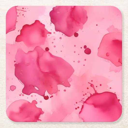 Abstrakt Rosa auf Rosa Rechteckiger Pappuntersetzer (Vorderseite)