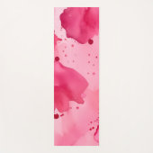 Abstrakt Rosa auf Rosa Yogamatte (Vorderseite)