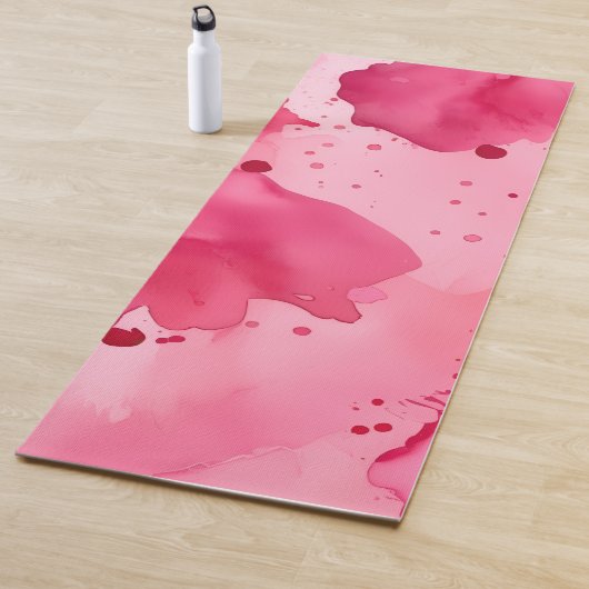 Abstrakt Rosa auf Rosa Yogamatte (Beispiel)