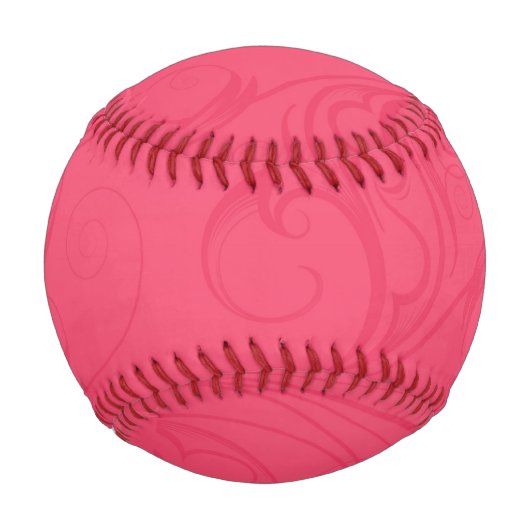 Abstrakt rosa Baseball (Vorderseite)