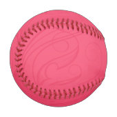 Abstrakt rosa Baseball (Vorderseite Links)