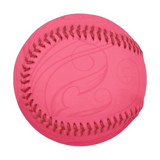 Abstrakt rosa Baseball (Vorderseite Links)