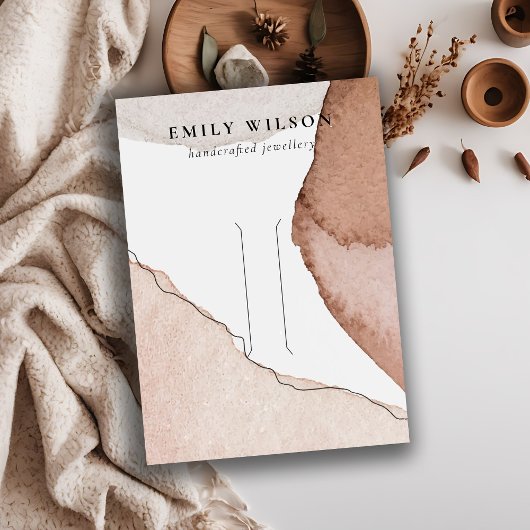 Abstrakt rosa blaue Haarfarbe Visitenkarte