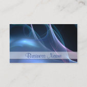 Abstrakt rosa blaue Seidenstreifen Beruflich Visitenkarte (Vorderseite)