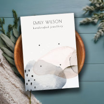 Abstrakt rosa blaue Wasserfarbe 2 Ohrenanzeige