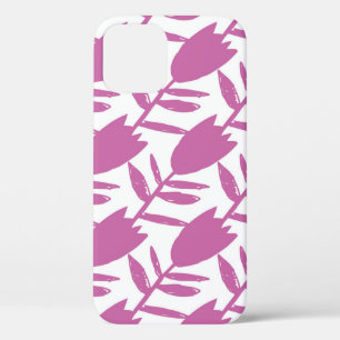 Abstrakt rosa Bluebell-Blume nahtlos auf Case-Mate iPhone Hülle