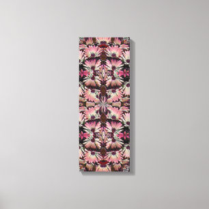 Abstrakt rosa Daisy Blume Muster Canvas drucken Leinwanddruck