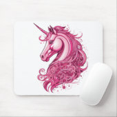 Abstrakt-rosa Einhorn Mousepad (Mit Mouse)