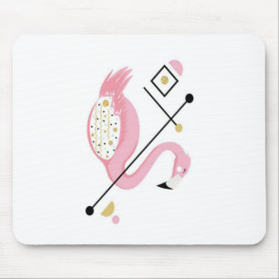 Abstrakt rosa Flamingo   Funny Flamingo Lovers Mousepad